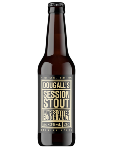 botella 33cl de cerveza de marca DOUGALL'S - SESSION STOUT, estilo Session Stout