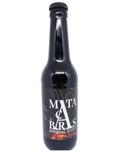 botella 33cl de cerveza de marca SPERANTO & MEDINA - MATACABRAS, estilo Imperial Stout