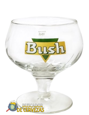 Copo de 25cl de cerveja da marca BUSH,