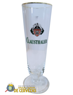 25cl pilsner glass of beer brand CLAUSTHALER