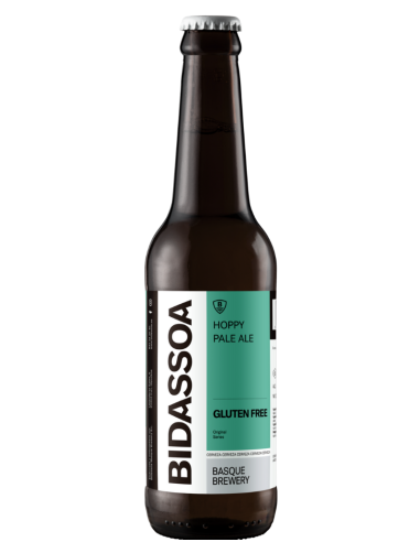 33cl bottle of BIDASSOA brand beer - HOPPY PALE ALE, Hoppy Pale Ale Style