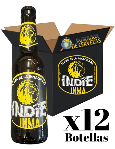 pack 33cl of beer brand BREW INDIE - INMACULADA, Lager style