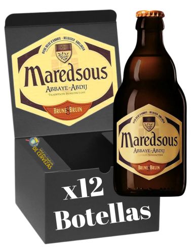 pack 33cl de cerveza de marca MAREDSOUS - BRUIN, estilo Belgian Dubbel