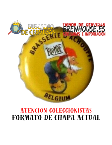 tampa de garrafa amarela com desenho da marca