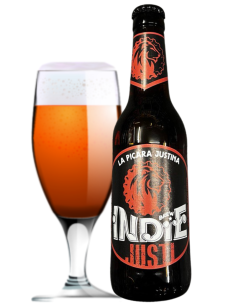 BREW INDIE garrafa de 33cl de cerveja de marca - JUSTI, estilo Red Ale 2