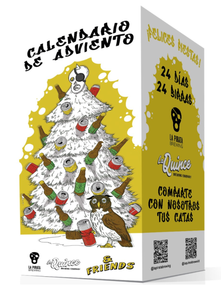 CALENDARIO DE ADVIENTO 2025! - Cervezas La Quince & Friends - 24 Latas