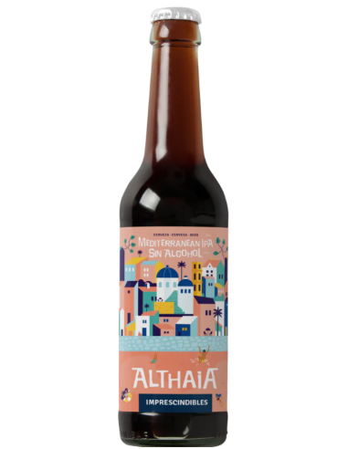 33cl bottle of beer of the brand ALTHAIA - IPA (Alcohol Free), IPA style