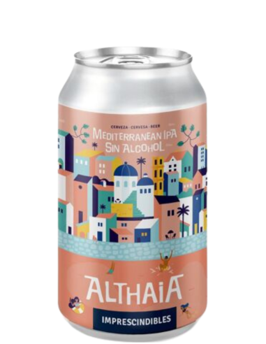 ALTHAIA lata de 33cl de cerveja de marca - IPA (sem álcool), estilo IPA