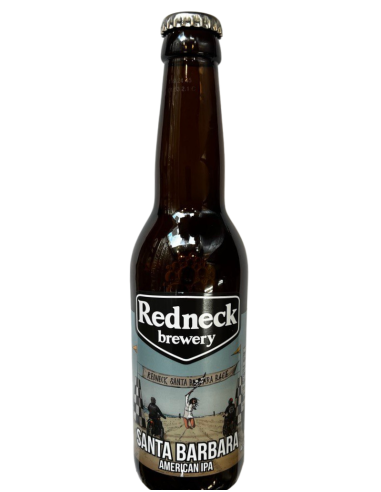 botella 33cl de cerveza de marca REDNECK - SANTA BARBARA , estilo American IPA