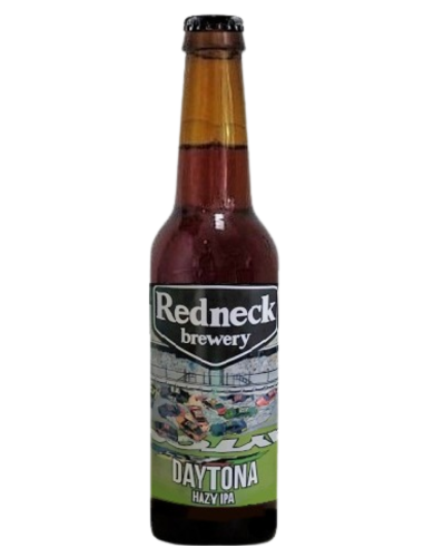 botella 33cl de cerveza de marca REDNECK - DAYTONA, estilo Hazy IPA