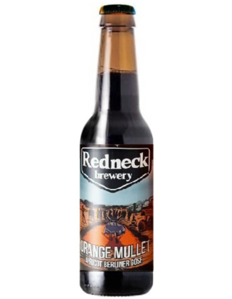 33cl bottle of REDNECK brand beer - ORANGE MULLET, Apricot Berliner Gose style