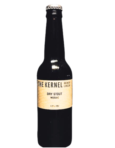 botella 33cl de cerveza de marca THE KERNEL - DRY STOUT MOSAIC , estilo Dry Stout