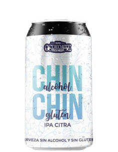 OCTAVO ARTE - CHIN-CHIN - IPA Citra (Sin Alcohol y Sin Gluten) Lata 33cl - Buscador de Cervezas - Brewhouse