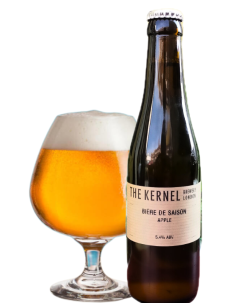 botella 33cl de cerveza de marca THE KERNEL - SAISON APPLE, estilo Saison 2
