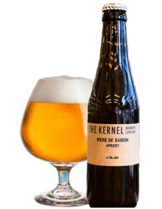 botella 33cl de cerveza de marca THE KERNEL - SAISON APRICOT , estilo Saison 2