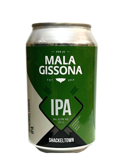 MALA GRISSONA - SHACKEL TOWN - IPA Lata 33cl - Buscador de Cervezas - Brewhouse