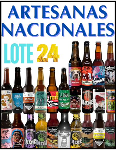 LOTE - ARTESANAS NACIONALES Nº1+Nº2 - Según Stock 24 botellas