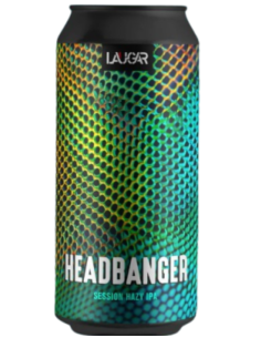 LAUGAR - HEADBANGER - Session Hazy IPA Lata 44cl - Buscador de Cervezas - Brewhouse