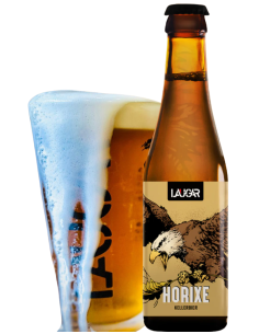 botella 33cl de cerveza de marca LAUGAR - HORIXE, estilo Kellerbier 2