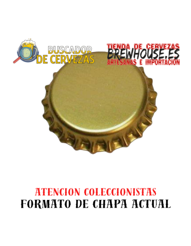 chapa de botella color oro