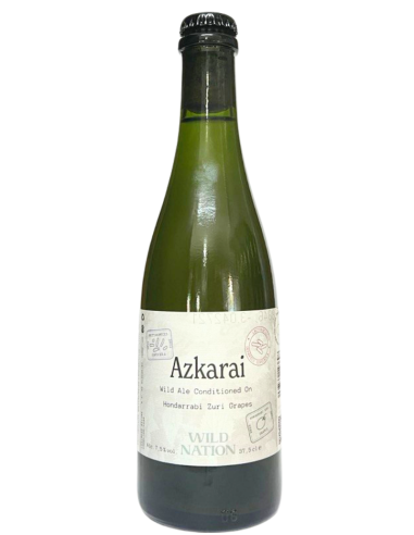 WILD NATION - AZKARAI - Wild Ale Conditioned on Hondarrabi Zuri Grapes 37,5cl