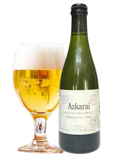 WILD NATION - AZKARAI - Wild Ale Conditioned on Hondarrabi Zuri Grapes 37,5cl 2
