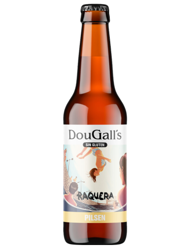 33cl bottle of DOUGALL'S - RAQUERA brand beer, Pilsner style