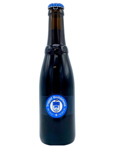 botella 33cl de cerveza de marca WESTVLETEREN - 8, estilo Belgian Strong Dark Ale