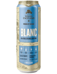 VOLFAS ENGELMAN - BLANC - Belgian Style Wheat Ale Lata 57cl - Buscador de Cervezas - Brewhouse