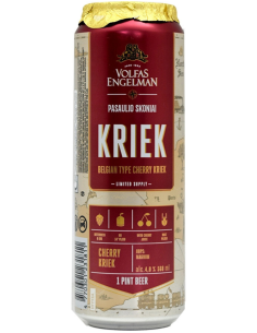 VOLFAS ENGELMAN - KRIEK - Belgian Cherry Kriek Lata 57cl - Buscador de Cervezas - Brewhouse