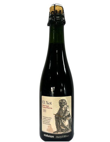 botella 37,5cl de cerveza de marca LA PIRATA "OBLIVION" - EL XOT, estilo Barrel Aged Fruited Wild Ale