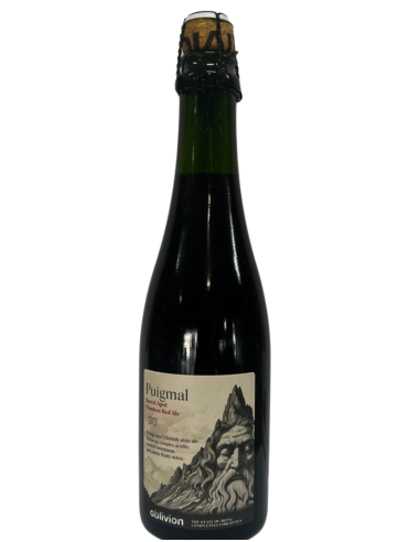 botella 37,5cl de cerveza de marca LA PIRATA "OBLIVION" - PUIGMAL, estilo Barrel Aged Flanders Red Ale