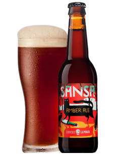 botella 33cl de cerveza de marca LA PIRATA - SANSA, estilo Amber Ale 2