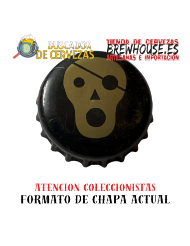 black bottle cap with brand drawing