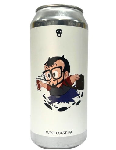 lata 44cl de cerveza de marca LA PIRATA - THE GOAT, estilo West Coast IPA