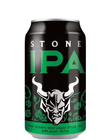 lata 35,5cl de cerveza de marca STONE - IPA, estilo American IPA