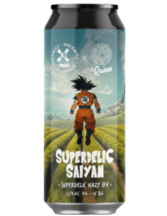 LA QUINCE & ROCKMILL - SUPERDELIC SAIYAN - Hazy IPA Lata 44cl - Buscador de Cervezas - Brewhouse