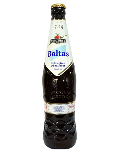 50cl bottle of beer brand ŠVYTURYS - BALTAS , Hefeweizen style