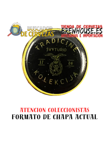 chapa de botella color negro con dibujo de marca