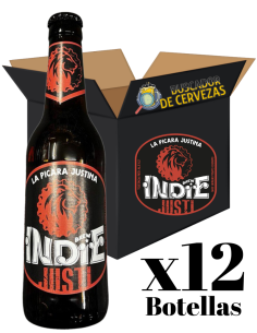 BREW INDIE - PICARA JUSTI -Red Ale 12x33cl - Buscador de Cervezas - Brewhouse