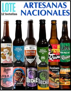 LOTE - ARTESANAS NACIONALES Nº 1 - Según Stock 12 Botellas x 33cl - Buscador de Cervezas - Brewhouse