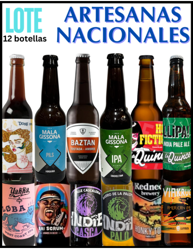 LOTE - ARTESANAS NACIONALES Nº 1 - Según Stock 12 Botellas x 33cl