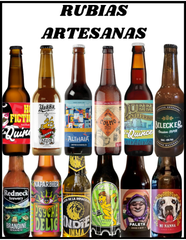 LOTE - ARTESANAS RUBIAS - Conforme stock 12 garrafas 33cl