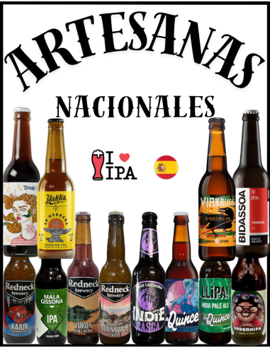 LOTE - IPA´S NACIONALES - Según Stock 12 botellas - 33cl