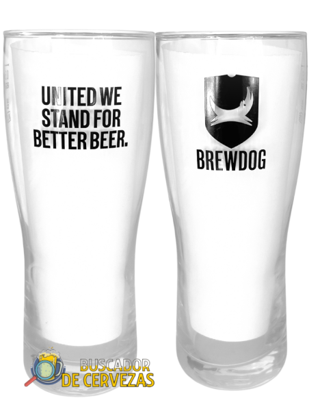 2 Vasos de pinta 50cl de cerveza de marca BREWDOG