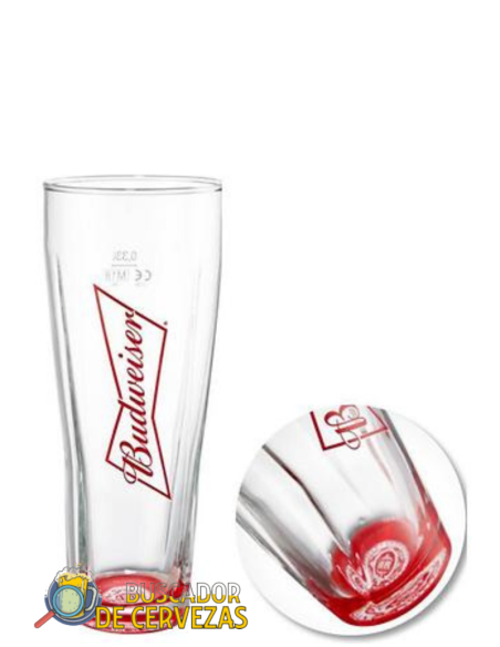 Pint Glass 33cl of beer brand BUDWEISER