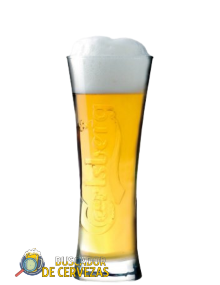 33cl pint glass of beer brand CARLSBERG with beer