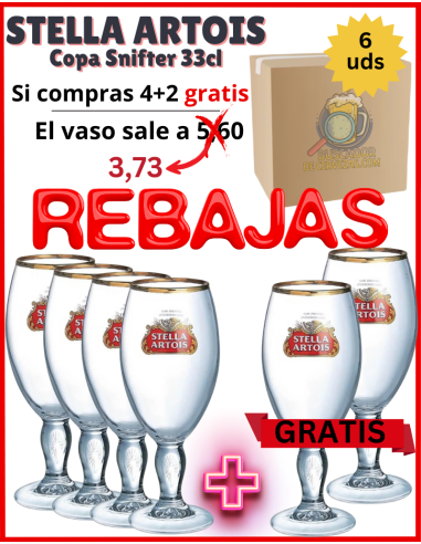 STELLA ARTOIS - Copa Snifter - 6 Unidades 33cl