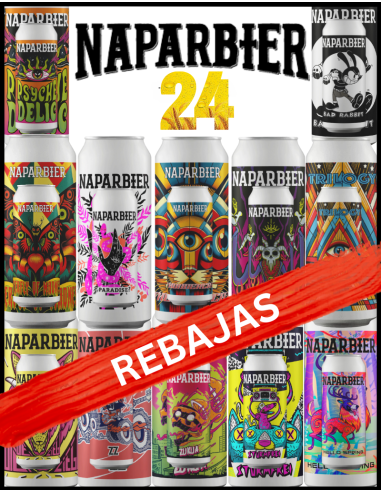 LOTE - CERVEZAS NAPARBIER ESPECIAL - 24 latas x 44cl