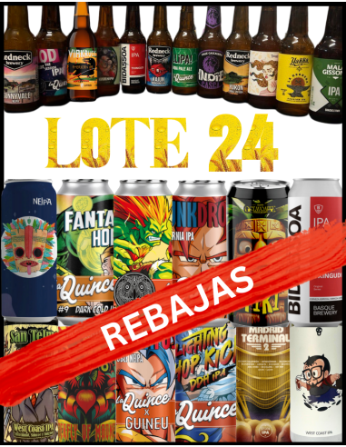 LOTE - NATIONAL IPA'S - De acordo com o stock 12 Latas 44cl + 12 Garrafas 33cl